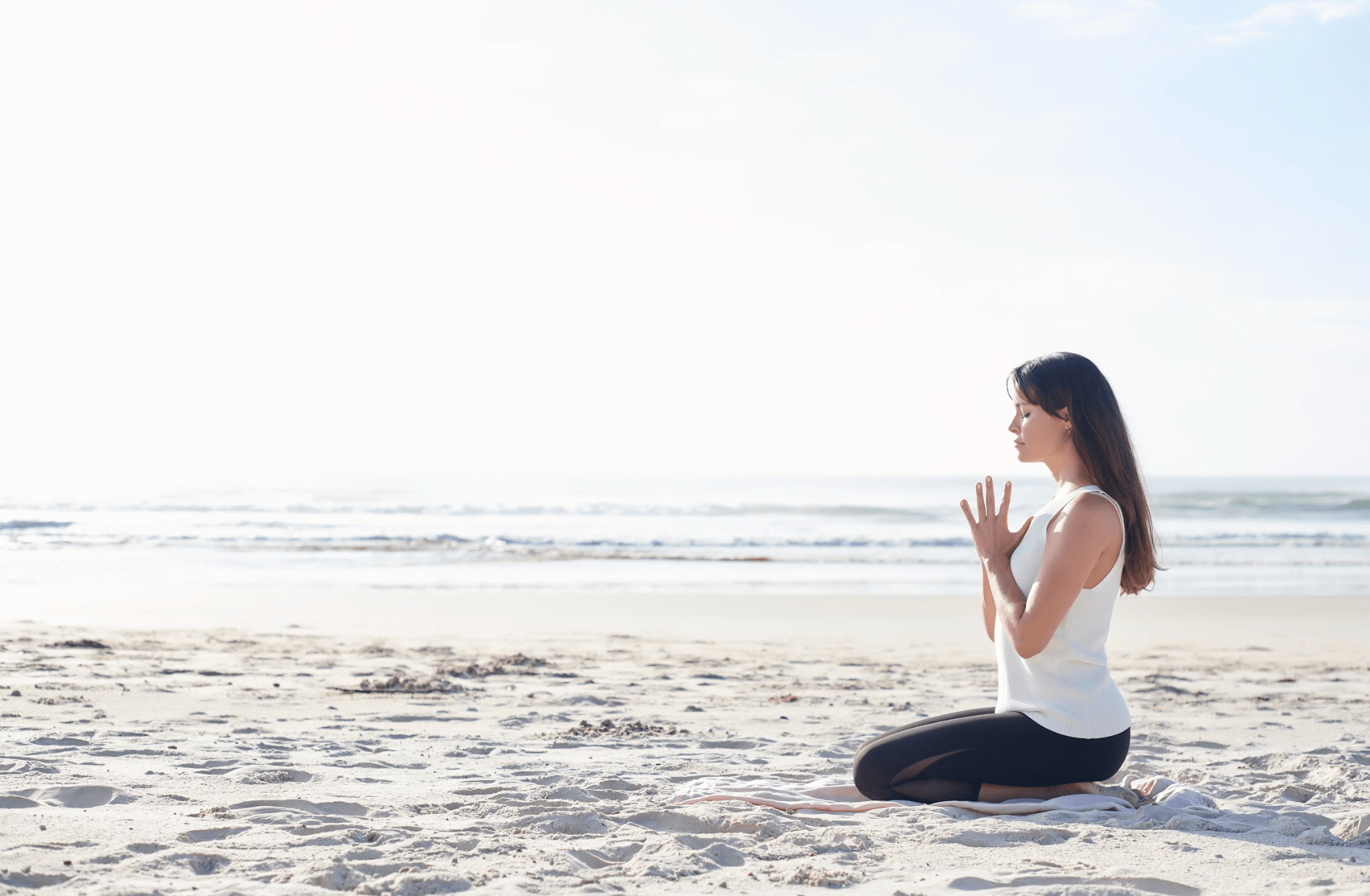 yoga at the beach